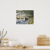 Het kunstwerk van Monet, Seine bij Rouen, Poster (Keuken)