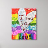 Het kunstwerk van uw kind afgedrukt op verpakt can canvas afdruk (Voorkant)