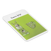 Het Kunstwerk van uw kind op een flexibele Fotomag Magneet (Rechterzijde)