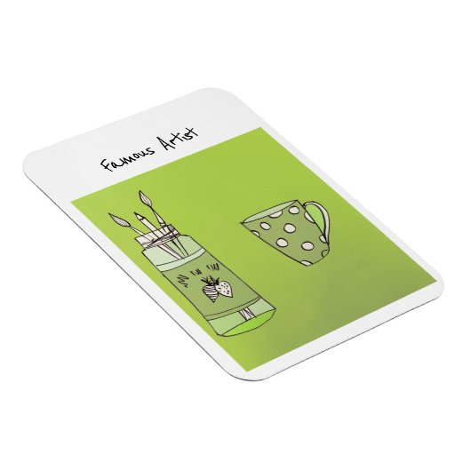 Het Kunstwerk van uw kind op een flexibele Fotomag Magneet (Rechterzijde)