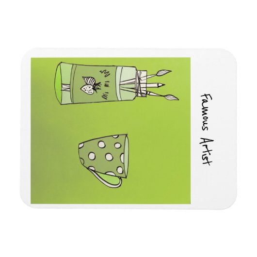 Het Kunstwerk van uw kind op een flexibele Fotomag Magneet (Horizontaal)