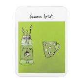 Het Kunstwerk van uw kind op een flexibele Fotomag Magneet (Verticaal)