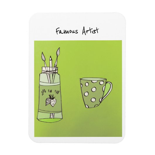 Het Kunstwerk van uw kind op een flexibele Fotomag Magneet (Verticaal)