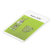 Het Kunstwerk van uw kind op een flexibele Fotomag Magneet (Linkerzijde)