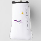 Het kunstwerk van uw kind op een Golfhoofd Hoesje Golfheadcover (Draai 90)