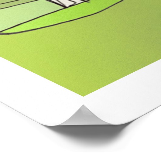 Het kunstwerk van uw kind op een Poster (Hoek)