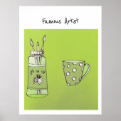 Het kunstwerk van uw kind op een Poster (Voorkant)