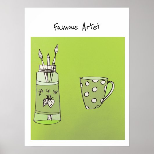 Het kunstwerk van uw kind op een Poster (Voorkant)