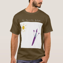 Het kunstwerk van uw kind op een T-shirt