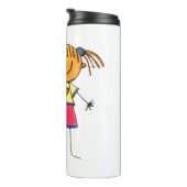 Het kunstwerk van uw kind op een Tumbler Thermosbeker (Geroteerd rechts)