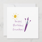Het kunstwerk van uw kind voor opa feestdagenkaart (Voorkant)