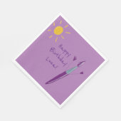 Het kunstwerkfeest van uw kind servet (Hoek)