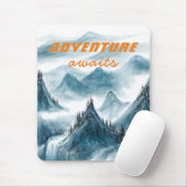 Het kunstzinnige schilderen van de bergen Inspirer Muismat (Met muis)