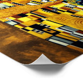 Het kus schilderen als opvallende wandkunst poster (Hoek)