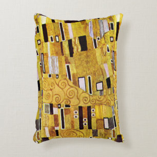 Het kusschema van Gustav Klimt, Art Nouveau Accent Kussen