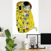 Het kusschilderij van Gustav Klimt Poster (Thuiskantoor)