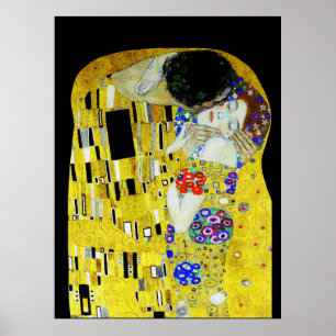 Het kusschilderij van Gustav Klimt Poster