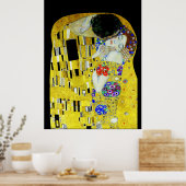 Het kusschilderij van Gustav Klimt Poster (Keuken)