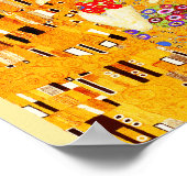 Het kusschilderij van Gustav Klimt Poster (Hoek)