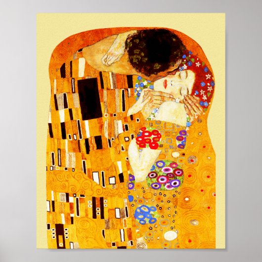 Het kusschilderij van Gustav Klimt Poster (Voorkant)