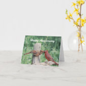 Het kussen het Gelukkige Jubileum van Kardinalen Kaart (Gele Bloem)