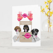 Het Kussen van Coonhound Cabine Kaart (Gele Bloem)