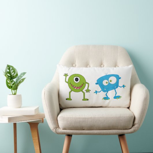 Het Kussen van het timmerhout - Twee Blauwe & (Stoel)