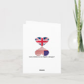 Het kussende Art. van de Britse Vlaggen van de Kaart (Achterkant)