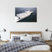 Het kustgevechtsschip Independence 3 Canvas Afdruk (Insitu (Slaapkamer))
