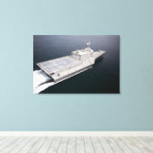 Het kustgevechtsschip Independence 3 Canvas Afdruk (Insitu (Houten vloer))