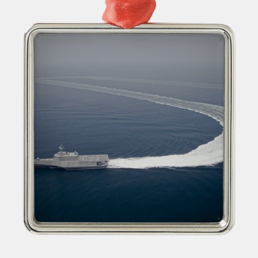 Het kustgevechtsschip Independence 4 Metalen Ornament (Voorkant)