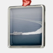 Het kustgevechtsschip Independence 4 Metalen Ornament (Links)