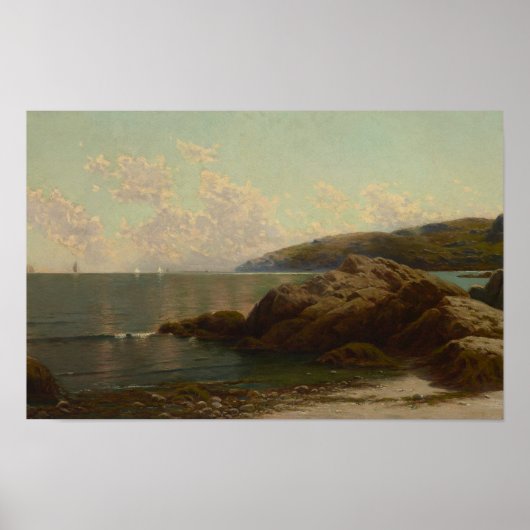 Het kustlandschap van Bricher Poster (Voorkant)