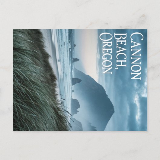Het kustlandschap van Cannon Beach Oregon Briefkaart (Voorkant)