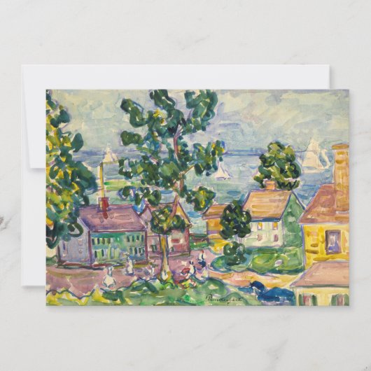 Het kustplaatsje New England | Maurice Prendergast (Voorkant)