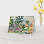 Het kustplaatsje New England | Maurice Prendergast Kaart (Gele Bloem)