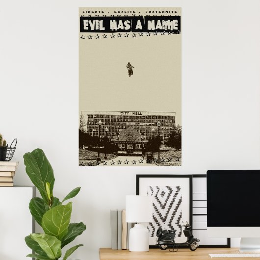 het kwaad heeft een naam poster (Thuiskantoor)