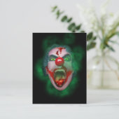 Het kwade Gezicht van de Clown van de Joker Briefkaart (Staand voorkant)