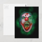 Het kwade Gezicht van de Clown van de Joker Briefkaart (Voorkant / Achterkant)
