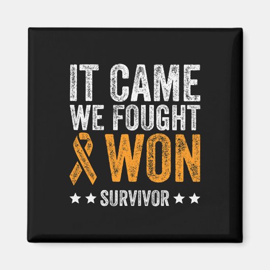 Het kwam dat we vochten en leukemie-bewustzijn won magneet (Voorkant)