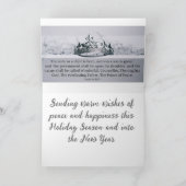 Het kwam op een kerstkaart helder middernacht feestdagen kaart (Binnen)