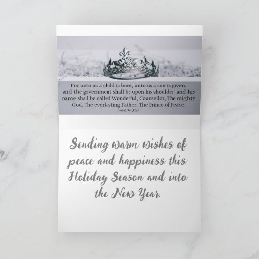 Het kwam op een middernacht klare kerstkaart   feestdagen kaart (Binnen)