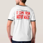 Het kwam uit een andere wereld. T-shirt #5 (Achterkant volledig)