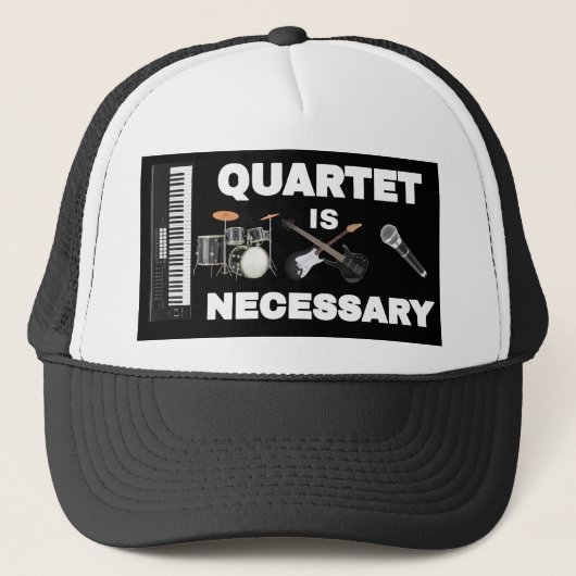 HET KWARTET IS NOODZAKELIJK TRUCKER PET (Voorkant)