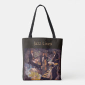 Het Kwartet - Jazz Music Lives Canvas tas (Achterkant)