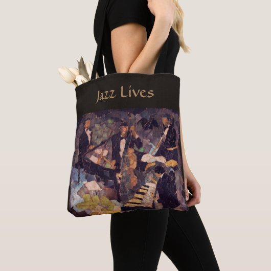 Het Kwartet - Jazz Music Lives Canvas tas (Dichtbij)