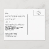 Het Kwartet van de Uitnodiging van het concert Per (Achterkant)