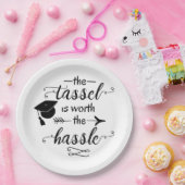 Het kwastje is het afstuderen waard papieren bordje (Feest)