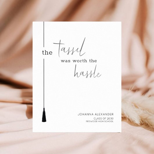 Het kwastje was het gedoe Afstuderen Poster waard