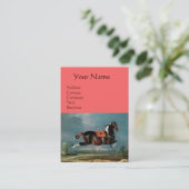 Het kweekmonogram van de Piebald Piebald Horse "Ce Visitekaartje (Staand voorkant)